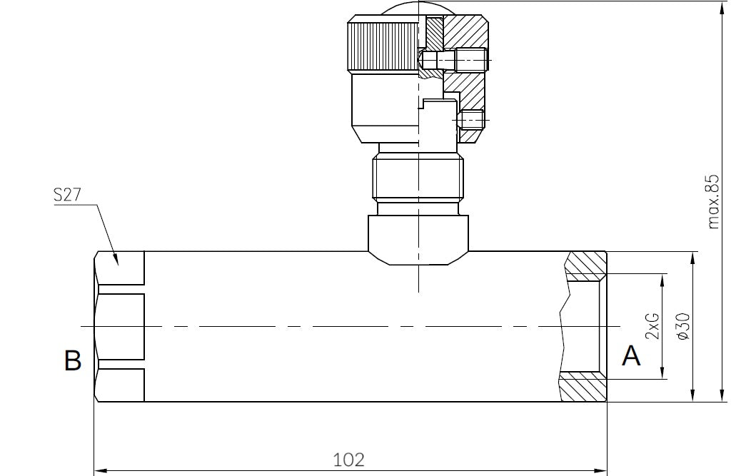 Drosselrückschlagventil RD2/40N