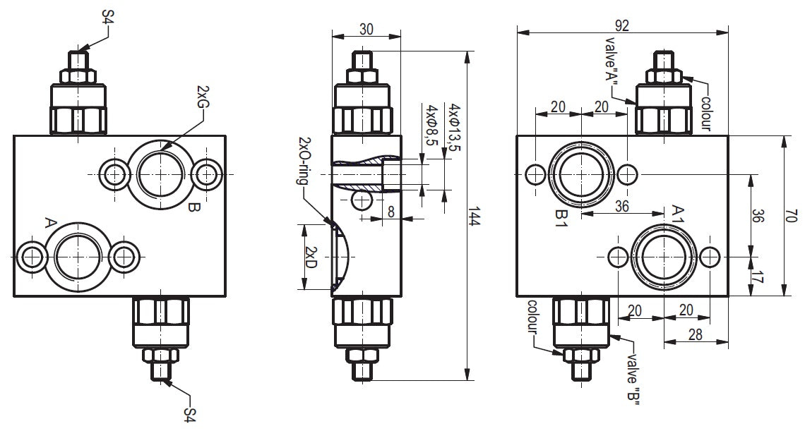 Schockventil BVR1208/A10A-B25A-1
