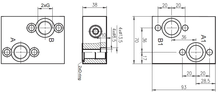 Hydraulikblock BVR1212
